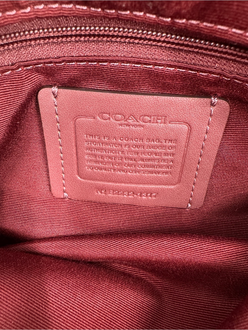 Coach Remi Pebbled Leather Satchel Crossbody Bag Tru Red - Picture 15 of 16